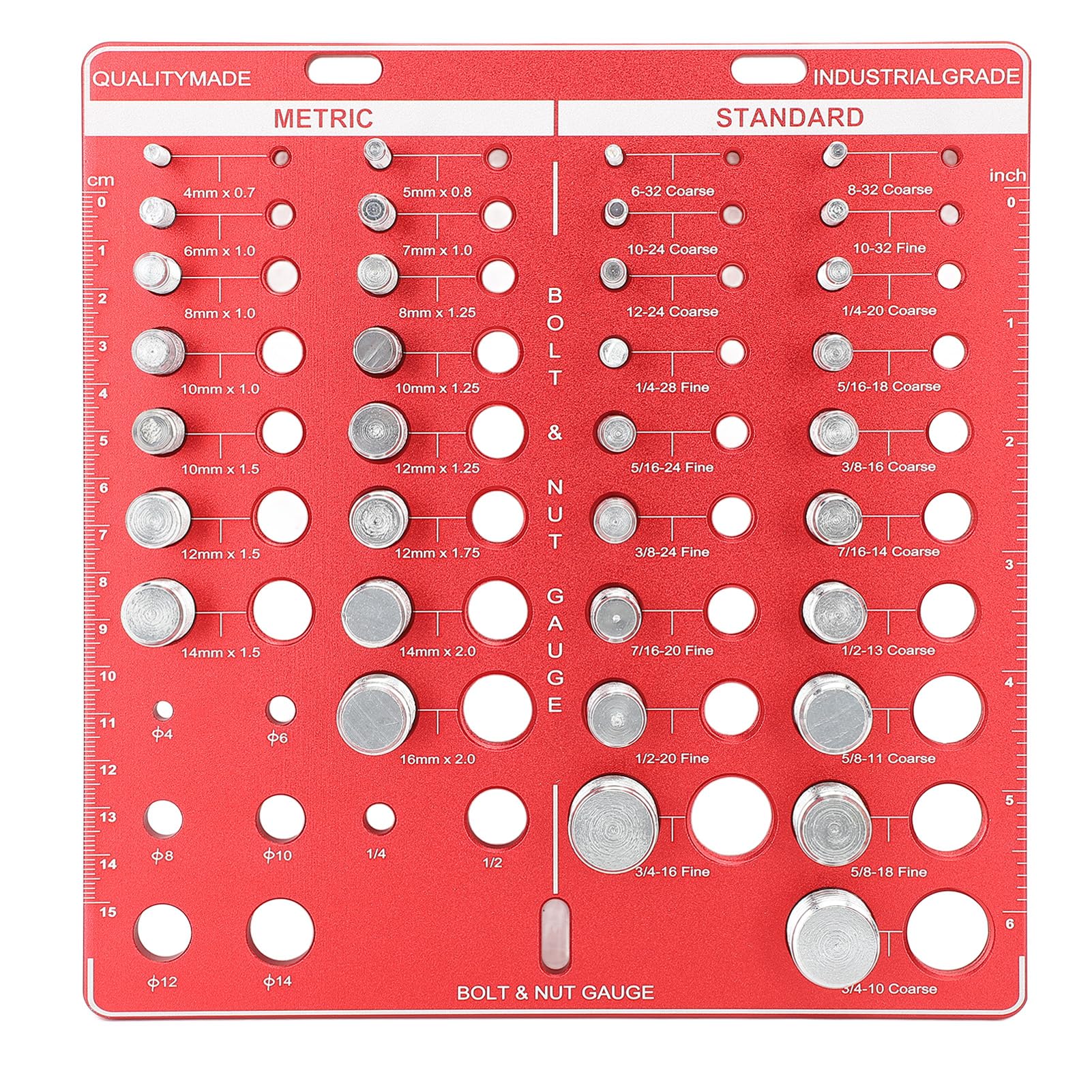 Amazon.co.jp: 34 ナットとボルトのネジチェッカー、アルミニウム合金